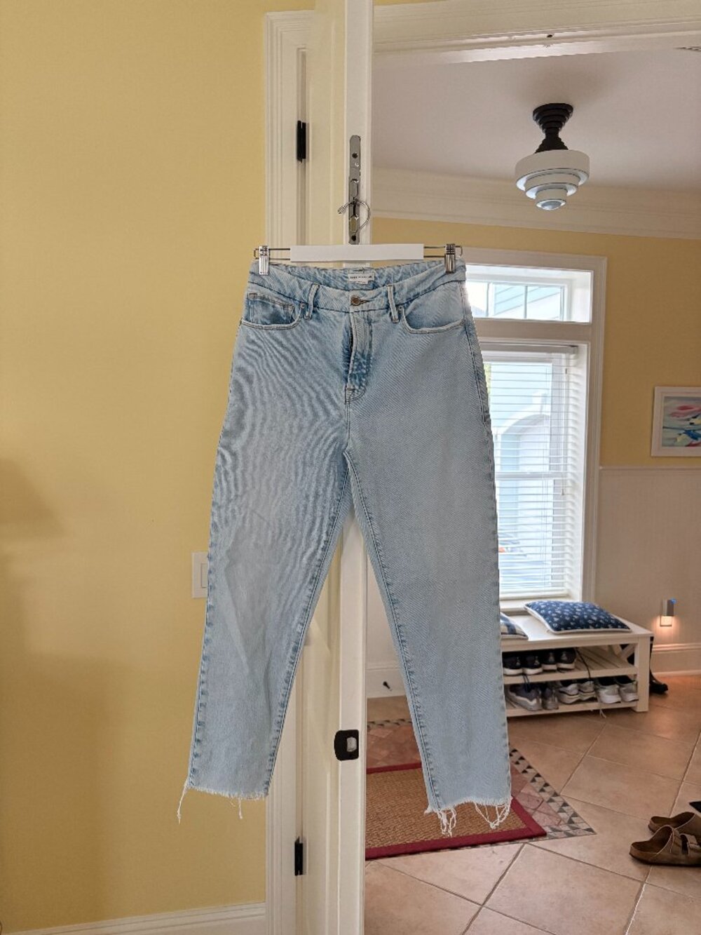 good american light wash raw hem jeans (26)